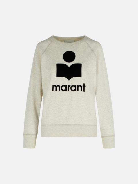 Isabel Marant Étoile 'MILLYNY' 'ECRU' COTTON BLEND SWEATSHIRT