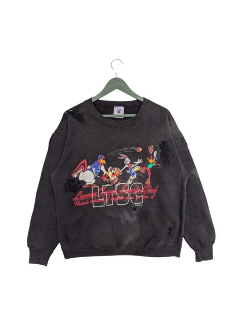 Other Designers Vintage1993 Looney Tunes Sport Club Distress Sweatshirt