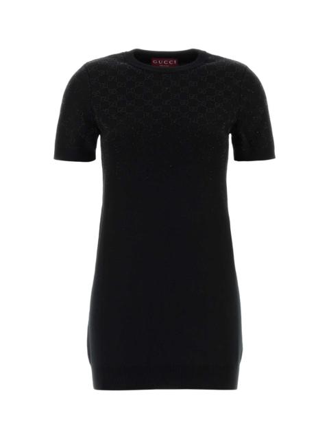 GUCCI Gucci Women Black Wool Blend Mini Dress