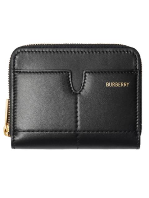 Burberry Burberry Black Snip Logo-Stamp Leather Wallet