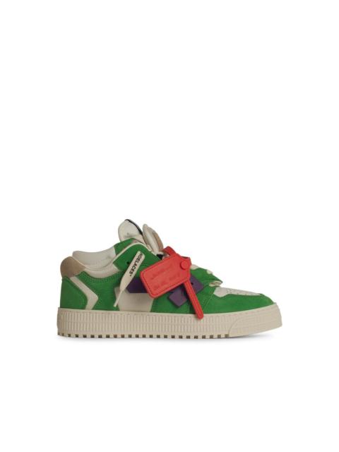Off-White 'Floating' Green Leather Sneakers Men