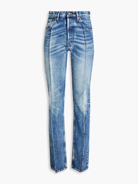 Maison Margiela Faded high-rise straight-leg jeans