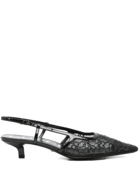GUCCI Gucci Women Crystal Embellished Slingback Pumps