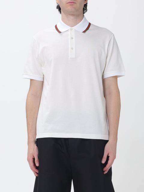 GUCCI Gucci Men Gucci Short-Sleeved Cotton Polo With Web Detail And Contrast Trim