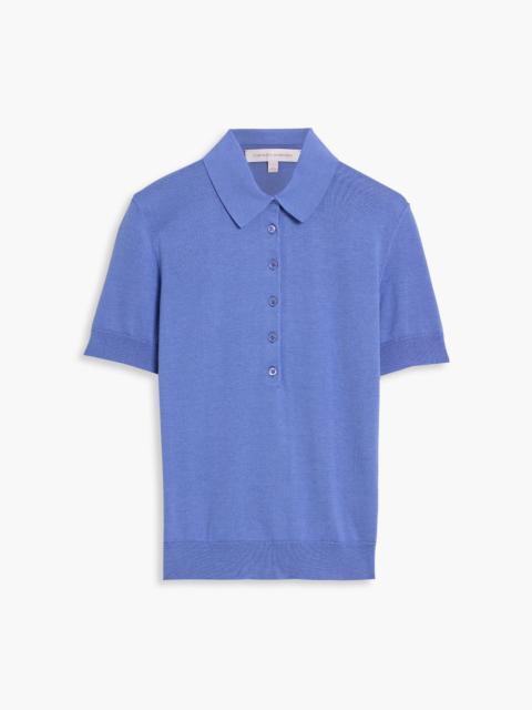 CAROLINA HERRERA Silk-blend polo shirt