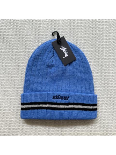 Stüssy Stussy Athletic Striped Cuff Beanie Hat / Blue