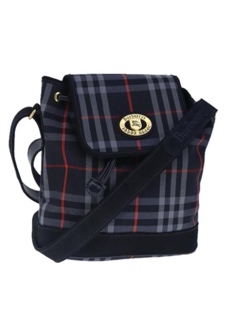 Burberry Burberry Nova Check Shoulder Bag Canvas Navy Gold
