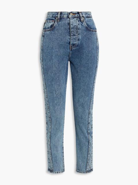 Other Designers Gismond acid washed high-rise straight-leg jeans