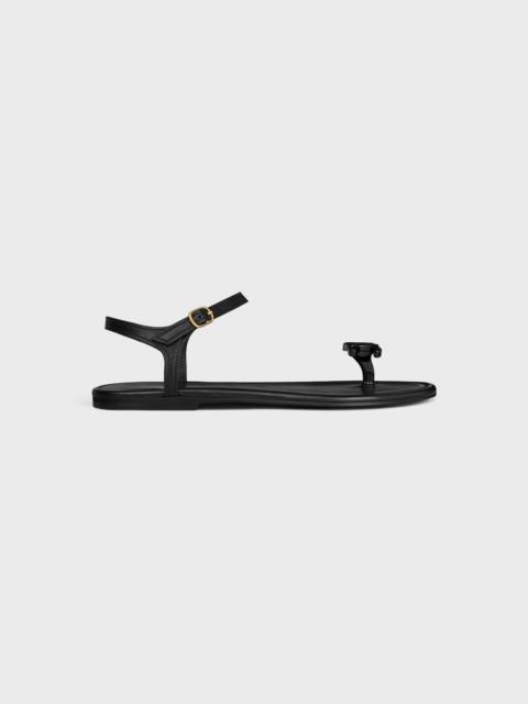 CELINE BAY - TRIOMPHE THONG SANDAL IN SUPPLE CALFSKIN