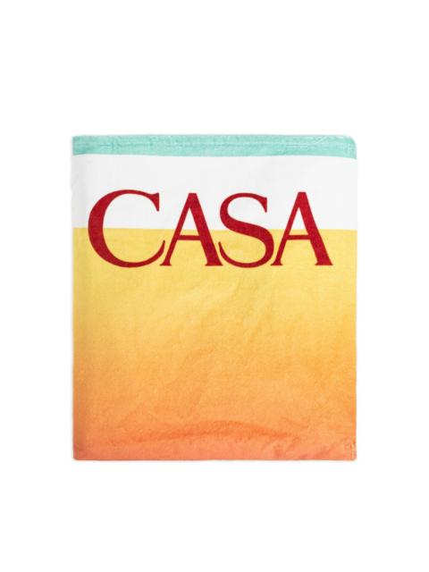 CASABLANCA LOGO-DETAIL BEACH TOWEL