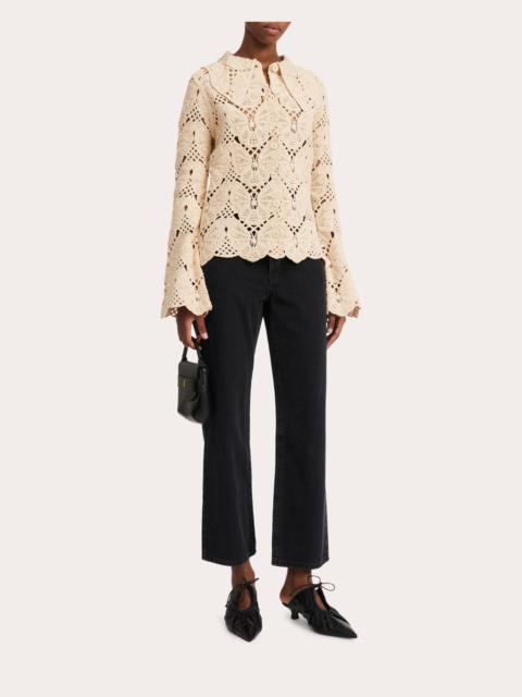 BY MALENE BIRGER Gwenevere Cotton-Crochet Shirt