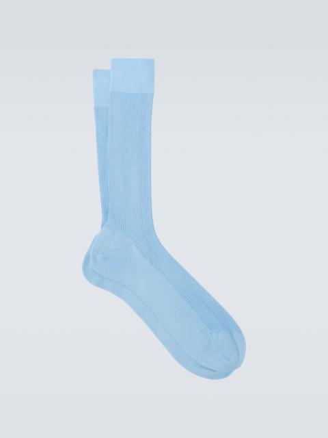 TOM FORD Ribbed-knit cotton socks