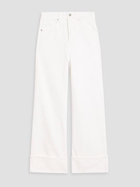 VERONICA BEARD Taylor cropped high-rise wide-leg jeans