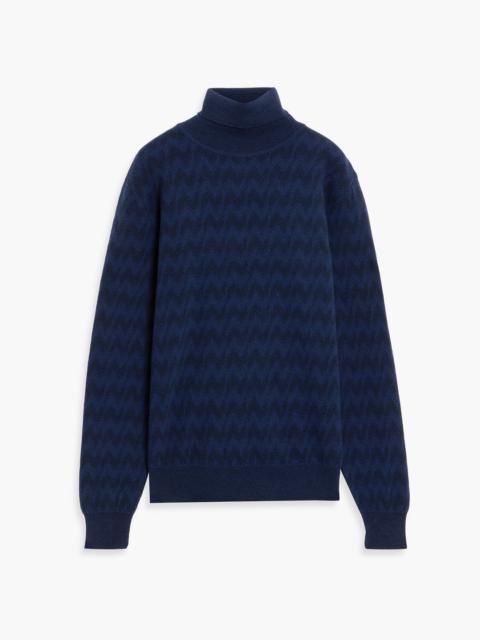 Missoni Jacquard-knit wool and cashmere-blend turtleneck sweater
