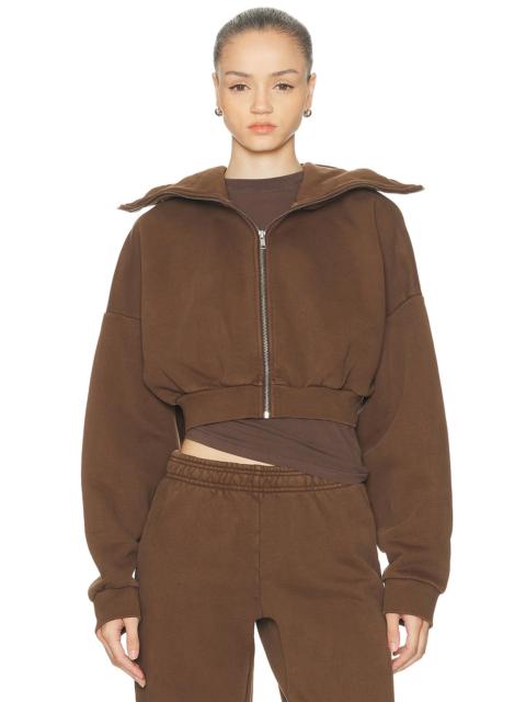Cropped Full Zip Jacket