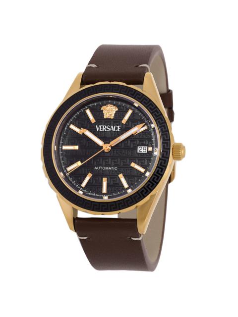 VERSACE Versace Hellenyium Automatic Black Dial Men's Watch VEQCA0224