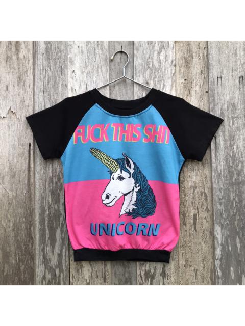 Other Designers Vintage - Vintage Fuck This Shit Unicorn Short Sleeve Sweatshirt