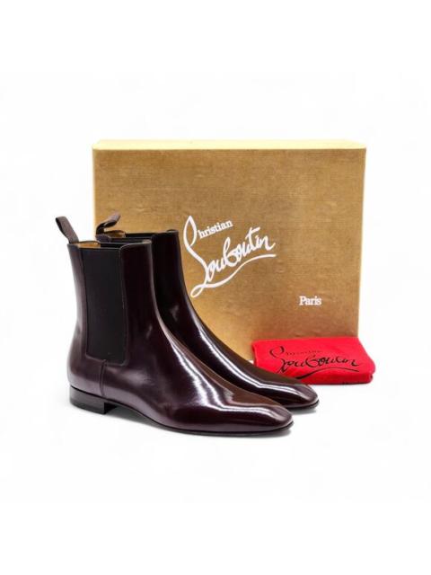 Christian Louboutin Christian Louboutin Roadie Calf Leather Boots Burgundy EU 41 US 8 - New $1395