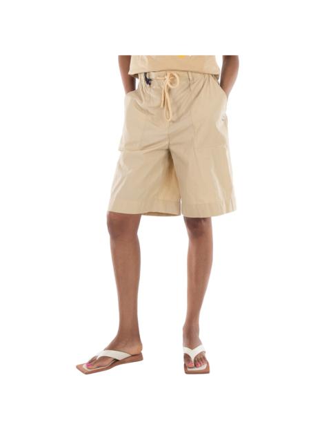 Moncler Moncler Logo-Patch Drawstring Shorts, Brand Size 40 (US Size 2)
