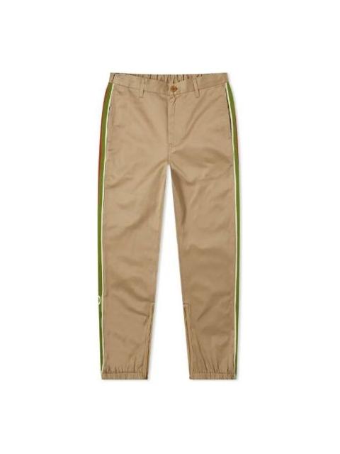 GUCCI Gucci Cotton Casual Trousers With Striped Logo For Men Tawny 604187-XDA1R-2821