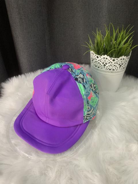 Japanese Brand - VINTAGE!! Caps 90's Colour Block