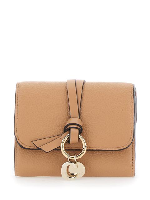 Chloé Chloé Women Pink Small Tri-Fold Wallet With Charm On The Front And Magnetic Closure In Leather Woman