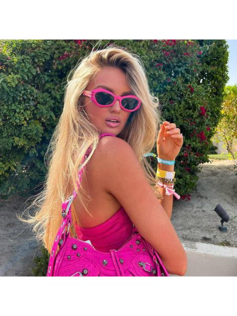 Dior NEW DIORSIGNATURE B1U 73C0 PINK GEOMETRIC SUNGLASSES DIOR