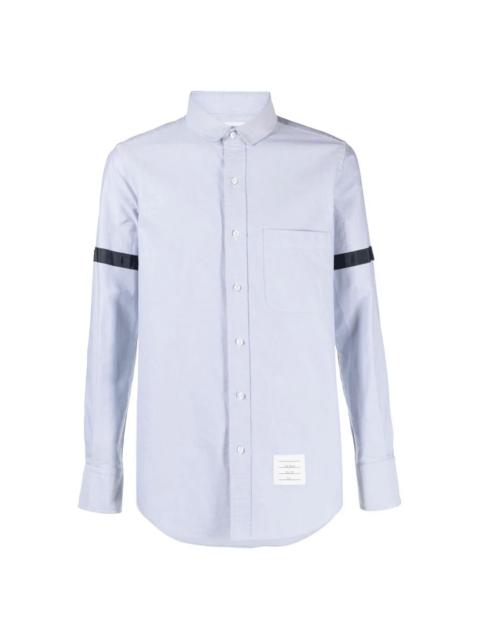 Thom Browne Straight Fit Mini Round Collar Shirt