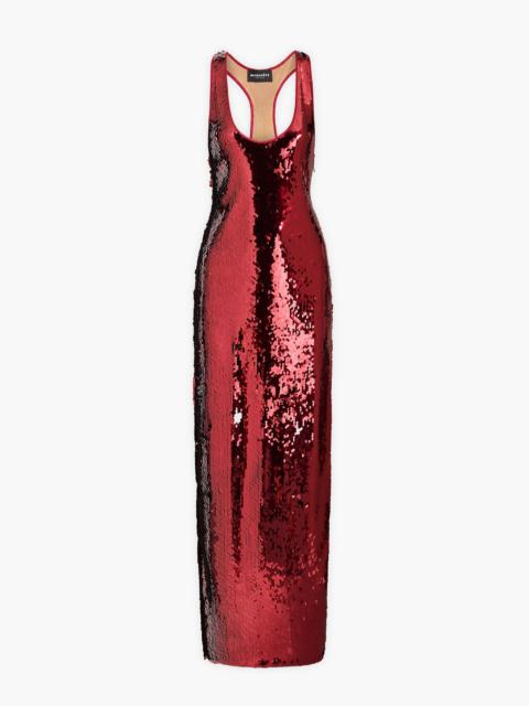 RETROFÊTE Bella sequined mesh maxi dress