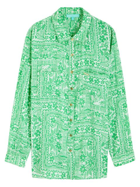 MELISSA ODABASH Melissa Odabash Millie Printed Shirt