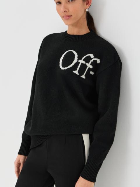 Off-White Bookish Shared Knit Crewneck Sweater