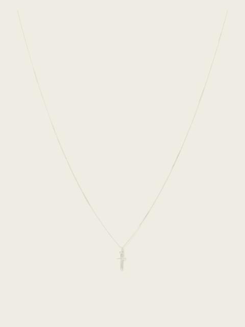 ALLSAINTS GABE SMALL CHAIN CROSS NECKLACE