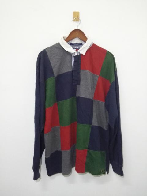 Other Designers Patchwork Tommy Hilfiger Polo Long Slevee shirt Multicolour