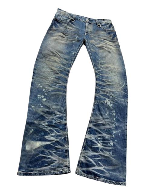 Other Designers BUFFALO BOBS - 🔥Holly Land PUNK Curve Leg Flare Splash Mudmax Denim