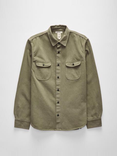HIROSHI KATO The Brace Long Sleeve Shirt in Sage Smoke