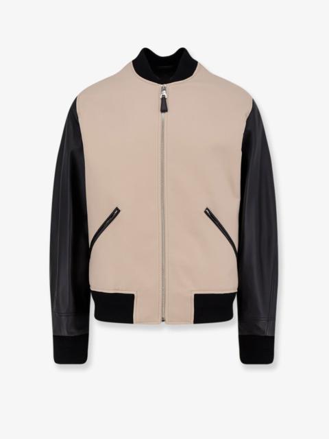Givenchy Givenchy Cotton Jacket With Leather Sleeves
