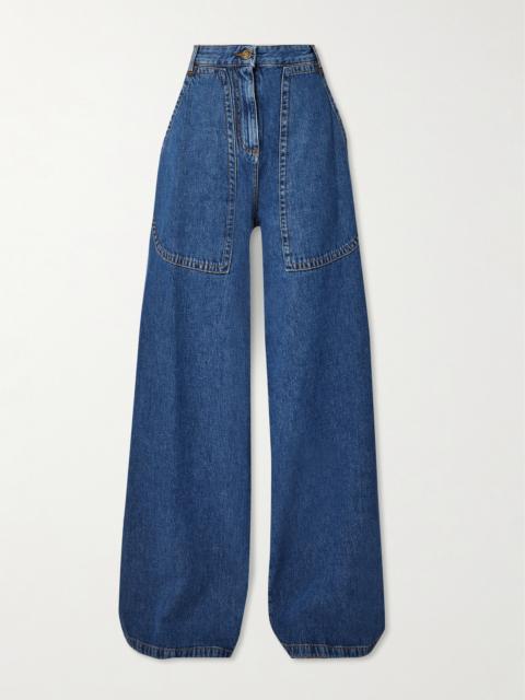 Etro High-rise Wide-leg Cargo Jeans