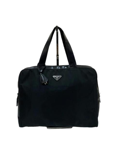 Prada Vtg🔥Prada Black Nylon Tessuto Top Handle Bag