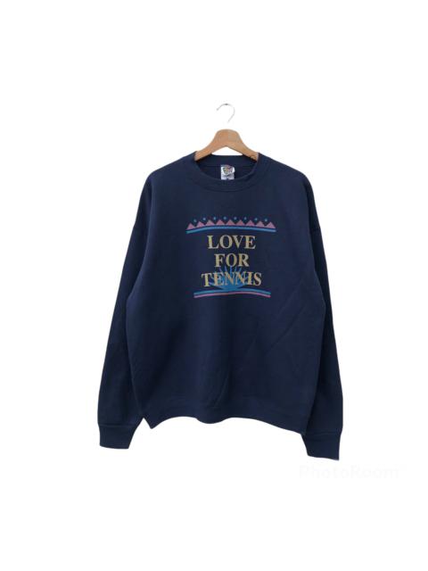 Other Designers Vintage - VINTAGE FOTL LOVEFOR TENNIS BIG LOGO SWEATSHIRT MADE IN USA