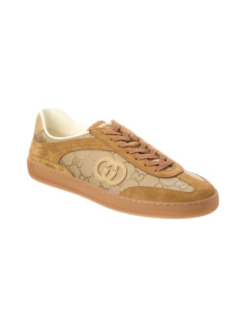 GUCCI Gucci G75 GG Nylon & Suede Sneaker