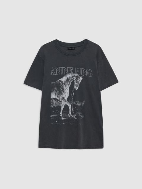ANINE BING Lili Tee Horse - Washed Black