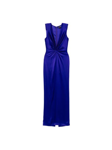 TOM FORD ruched detailing evening dress
