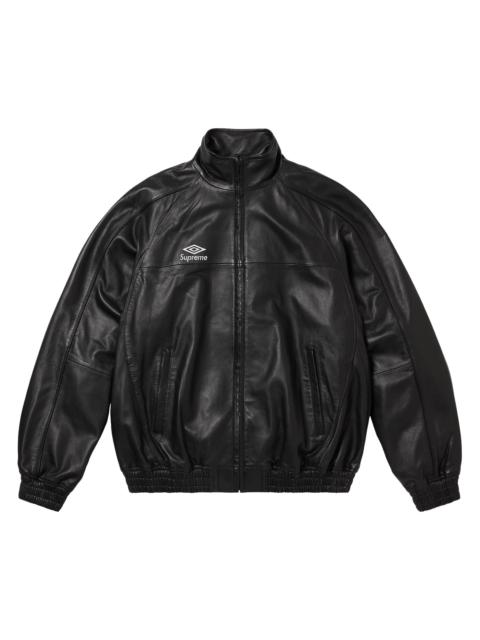 Supreme Supreme x Umbro Leather Track Jacket 'Black'