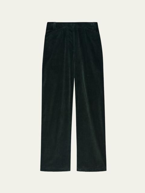 Another Tomorrow Patch Pocket Corduroy Wide Leg Pants