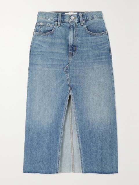 SLVRLAKE + Net Sustain Organic Denim Midi Skirt