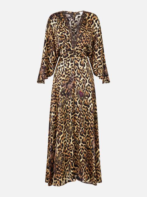 CAMILLA PETAL SLEEVE LONG DRESS
