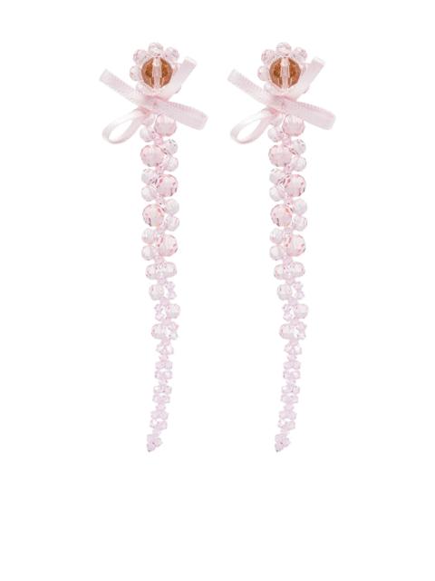 Simone Rocha Simone Rocha Crystal-beaded Bow Earrings