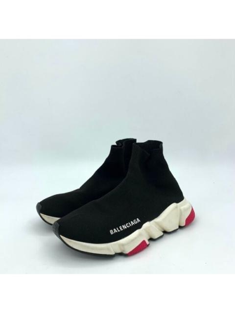 BALENCIAGA Balenciaga Speed Trainer Sock Shoes Black/White/Red Size 37 Lightweight & Comfor