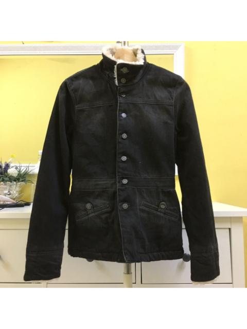 Other Designers Designer - Earl Jean Sherpa Denim Jacket