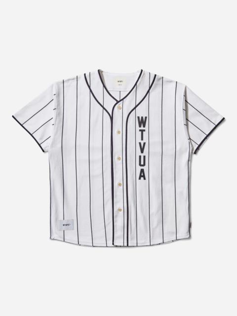 WTAPS Men's League Baseball Shirt White